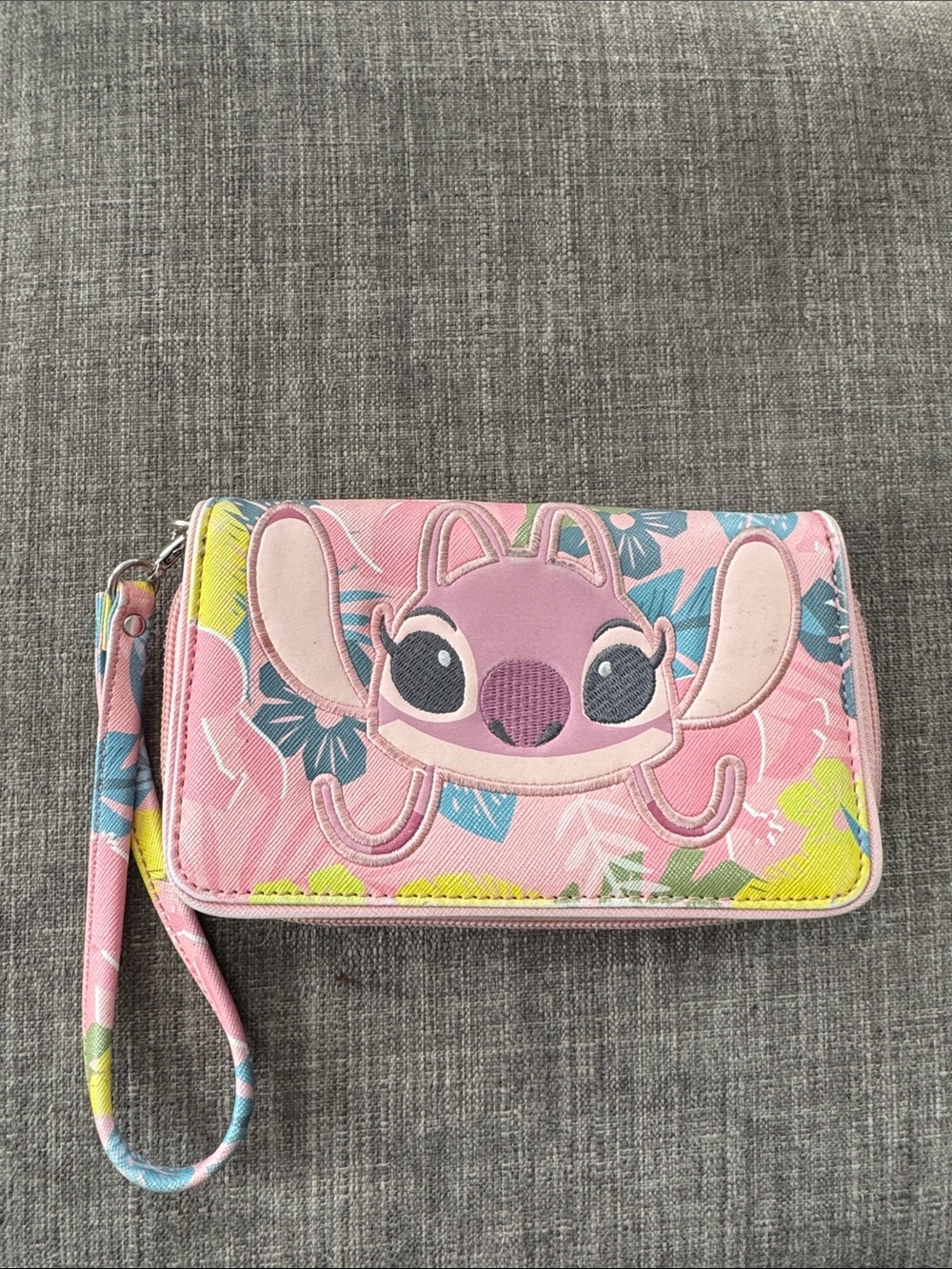 Disney Store Lilo and Stitch Angel zip up wallet clutch